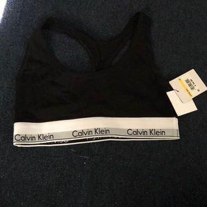 Black Calvin Klein bralette